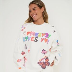 Mayfair x @iscreamcolour Somebody Loves You Crewneck. Size S/M
